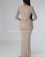 Lurice Rhinestone Elegance Maxi Dress - Palazzo Couture Online