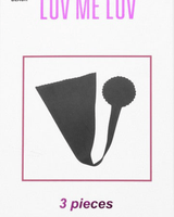 Luve Me Luv Adhesive Strapless Panty (Black) - Palazzo Couture Online