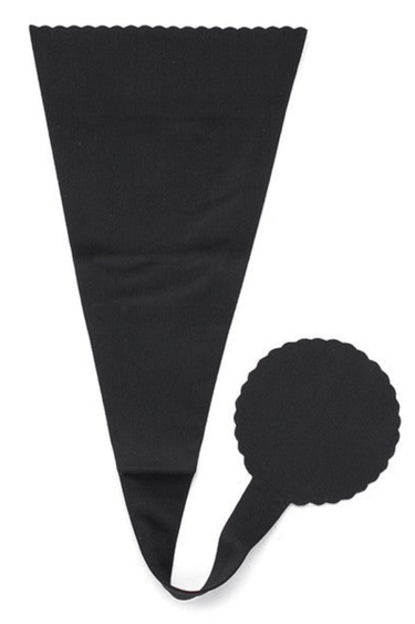 Luve Me Luv Adhesive Strapless Panty (Black) - Palazzo Couture Online