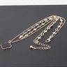 Luxe Clover Double-Layer Clover Necklace in Gold Black for women - fashion jewelry by Palazzo Couture