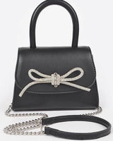 Luxe knit Charm Mini Top Handle Bag - women's evening clutch