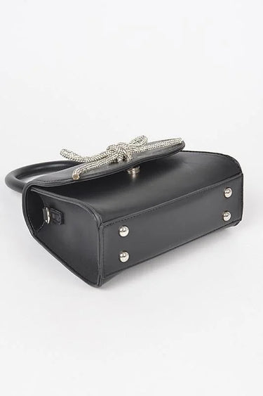 Luxe knit Charm Mini Top Handle Bag - women's handbag