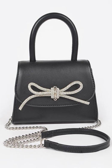 Luxe knit Charm Mini Top Handle Bag - Palazzo Couture Online