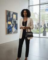 Luxe knit Charm Mini Top Handle Bag - Palazzo Couture Online