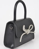 Luxe knit Charm Mini Top Handle Bag - stylish purse for going out