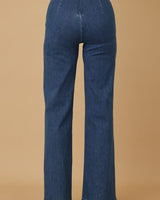 Luxe Line Sculpting Jeans - Blue - Palazzo Couture Online