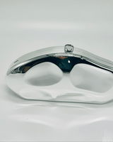 Luxe Metallic Dazzle Clutch (Silver) - Palazzo Couture Online