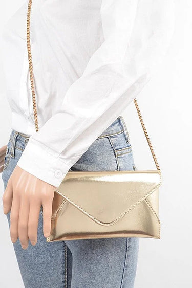 Luxe Metallic  Envelope Clutch - party clutch purse