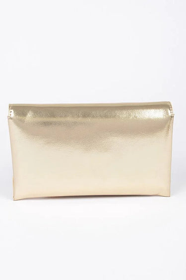 Luxe Metallic  Envelope Clutch - fashion bag for women