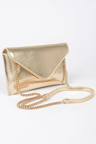 Luxe Metallic  Envelope Clutch - trendy women's bag