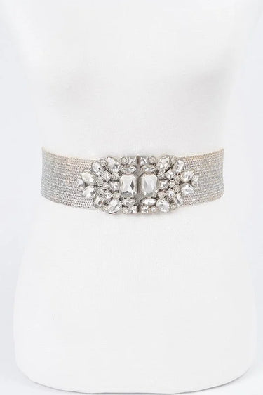 Luxe Radiance Stretch Belt Silver - view 2