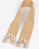 Luxe Radiance Stretch Belt Gold - Palazzo Couture Online