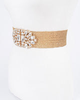 Luxe Radiance Stretch Belt Gold - Palazzo Couture Online