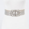 Luxe Radiance Stretch Belt Silver - front view