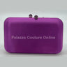 Luxe Silk Evening Clutch Purple for women - bag by Palazzo Couture