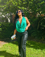 Luxe Utility Cargo Pants - Black - Palazzo Couture Online