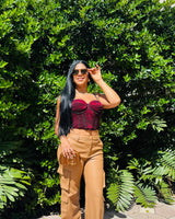 Luxe Utility Cargo Pants - Nude - Palazzo Couture Online