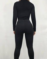 Luxe Warmth High - Waisted Tights (Black) - Palazzo Couture Online