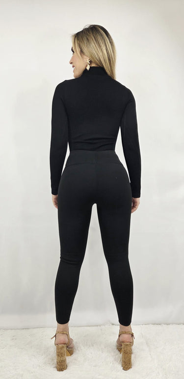 Luxe Warmth High - Waisted Tights (Black) - Palazzo Couture Online