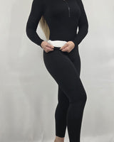 Luxe Warmth High - Waisted Tights (Black) - Palazzo Couture Online