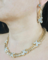 Luxe X - Cross Necklace Set (Gold) - Palazzo Couture Online
