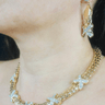Luxe X - Cross Necklace Set (Gold) - Palazzo Couture Online