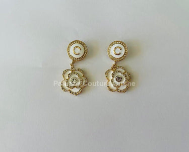 Luxury Flower Drop Earrings - Palazzo Couture Online