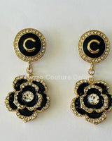 Luxury Flower Drop Earrings - Palazzo Couture Online