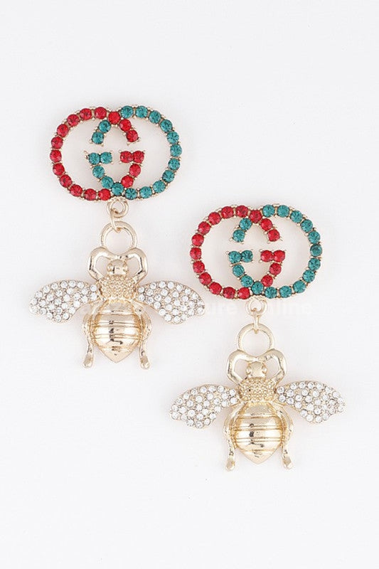 Luxury Killer Bee Drop Earrings