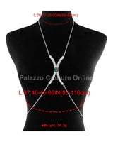 Luxury Sexy Green Crystal Body Chain Body Jewelry - Palazzo Couture Online