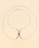 Luxury Sexy Green Crystal Body Chain Body Jewelry - Palazzo Couture Online