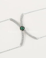 Luxury Sexy Green Crystal Body Chain Body Jewelry - Palazzo Couture Online