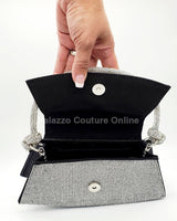 Maddie Rhinestone Handbag (Black) - Palazzo Couture Online