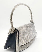 Maddie Rhinestone Handbag (Black) - chic clutch by Palazzo Couture