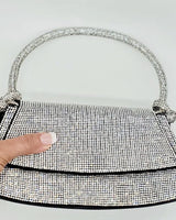 Maddie Rhinestone Handbag (Black) - women's handbag