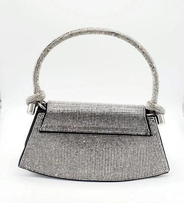 Maddie Rhinestone Handbag (Black) - stylish purse for going out