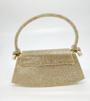 Maddie Rhinestone Handbag (Gold) - Palazzo Couture Online