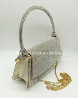 Maddie Rhinestone Handbag (Gold) - Palazzo Couture Online