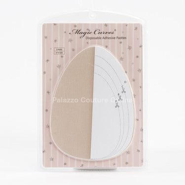 Magic Curves Disposable Adhesive Breast Lift Pasties, Nude, A - D Size, 3 Pairs - Palazzo Couture Online