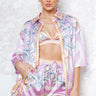Majestic Mandala 3pc Short Set (Pink) front view showing complete two piece short set