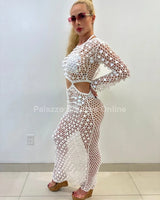 Make You Feel Cover Up Maxi Dress ( White) - women's resort wear and swimwear cover up