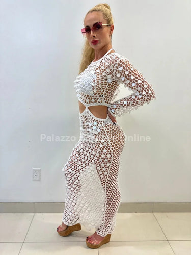 Make You Feel Cover Up Maxi Dress ( White) - women's resort wear and swimwear cover up