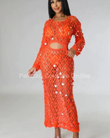 Make You Feel Cover Up Maxi Dress (Orange) - stylish beach and pool outfit