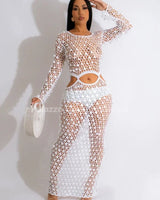 Make You Feel Cover Up Maxi Dress ( White) for women - beach cover up by Palazzo Couture