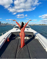 Make You Feel Cover Up Maxi Dress (Orange) - Palazzo Couture Online