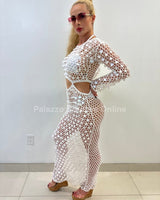 Make You Feel Cover Up Maxi Dress ( White) - Palazzo Couture Online