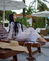 Make You Feel Cover Up Maxi Dress ( White) - Palazzo Couture Online