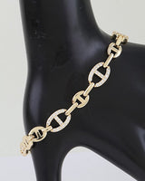 Bejeweled Mariner Chain Bracelet | Palazzo Couture