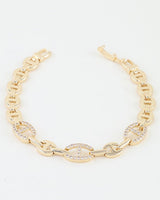 Bejeweled Mariner Chain Bracelet | Palazzo Couture