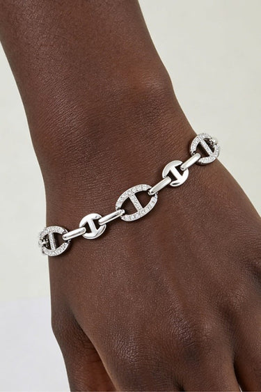 Bejeweled Mariner Chain Bracelet | Palazzo Couture